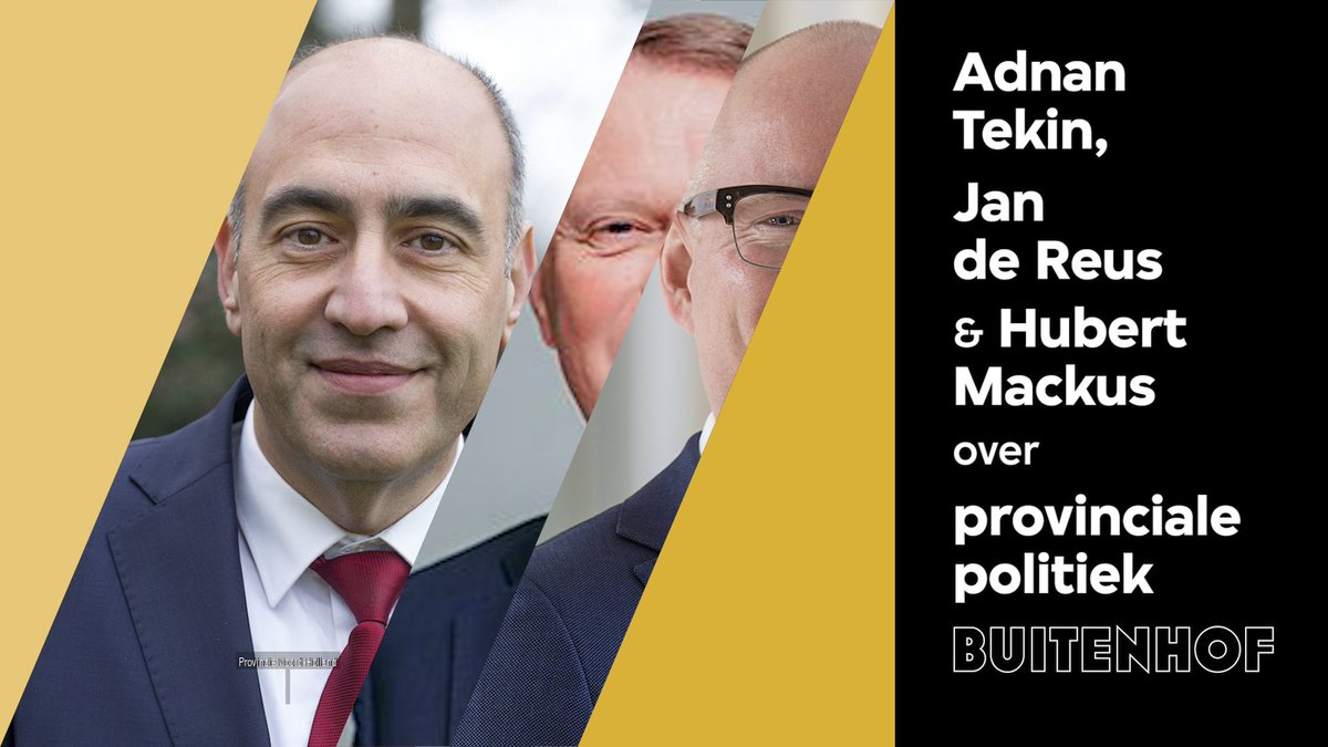 In het campagnegeweld in aanloop naar #PS2019 ontbreekt het nog aan één ding: provinciale politici. Wat willen zij van het Rijk en wat beloven ze hun kiezers? Morgen in #buitenhof: <a href="/TekinAdnan/">Adnan Tekin</a>, <a href="/jandereus1/">Jan de Reus</a> en <a href="/HubertMackus/">Hubert Mackus</a>. <a href="/NPO1/">NPO 1</a>, 12.10!