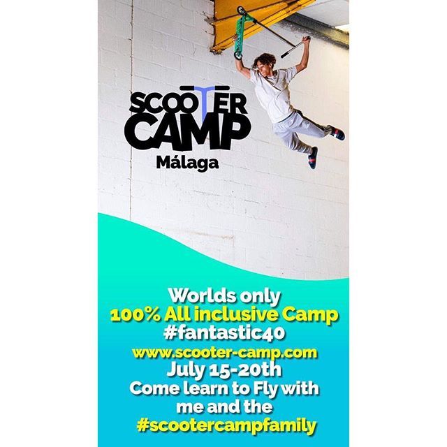 @scootercamps is organised by the guys who brought you @bladingcamp the camps are run in Malaga, hit them up for all the information if this is something you’d be interested in this summer☀️ @scottquinny