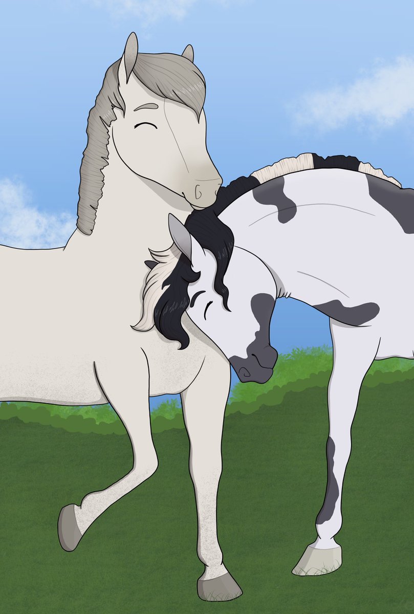 SaltwaterStier's tweet photo. #equinemarch Day 16 - Joy! How could I not draw the two boys that make me happiest - Puddlejumper and Sandman 😍💙
I really enjoyed drawing this one, I’ve missed these guys 😊
#fauxfire https://t.co/9sUki3GHME