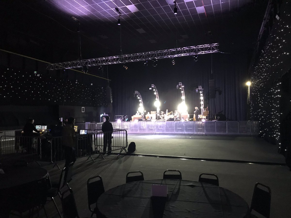 CardwellScott's tweet photo. Very lucky to be supporting Bruce Foxton @FromtheJam1 tonight. Just about to sound check. Magna venue in Rotherham is not only huge but looks amazing @MyMagnaEvent https://t.co/xdc4ibsuer
