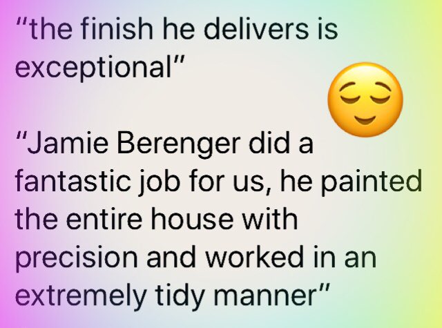 ThePaintHenley's tweet photo. Thank you for the kind words! Please get in touch for any decorating work, available from end of April 😊 https://t.co/xFjePVcfnP