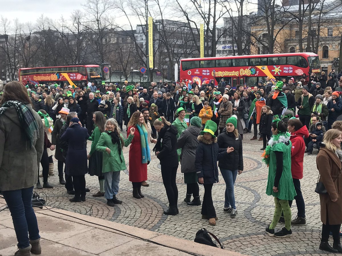 karlgardnerirl's tweet photo. Wonder #StPatrickDay pare and family event in Oslo today - music song &amp; dance enjoyed by Irish &amp; Norwegians alike great to see  @GlobalIrish funding in action @NorwegianIrSoc @IrlEmbOslo @GAAOslo https://t.co/rOPQAhOllB
