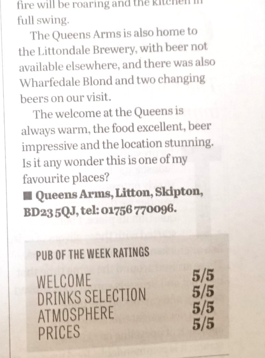 Great review of The Queen's Arms and a nice mention of my beer in today's Yorkshire Post. Waiting for a wodge of HMRC paperwork to go through and some proper branding, then will be looking to crack on and supply further afield 🍻