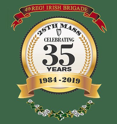 28thMass's tweet photo. The Irish Volunteers of the recreated 28th Massachusetts Volunteer  Infantry, Co. H, celebrate 35 years in the field during their annual dinner on the eve of St. Patrick's Day at the Publick House, Sturbridge. https://t.co/LHIp9ccW2H