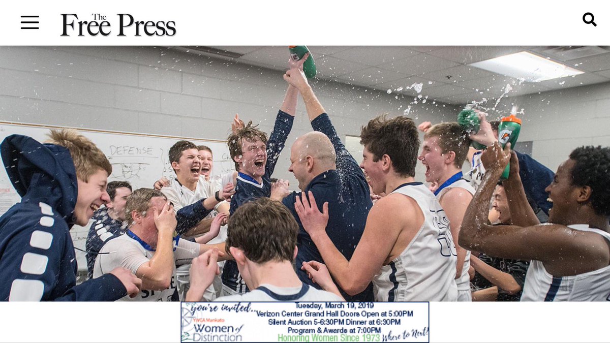 Congrats to one of my best friends and all around good guys ⁦<a href="/CoachKeating/">Coach Keating</a>⁩ for an amazing win last night! The St. Peter Saints are headed to state! Congratulations boys, enjoy the ride!