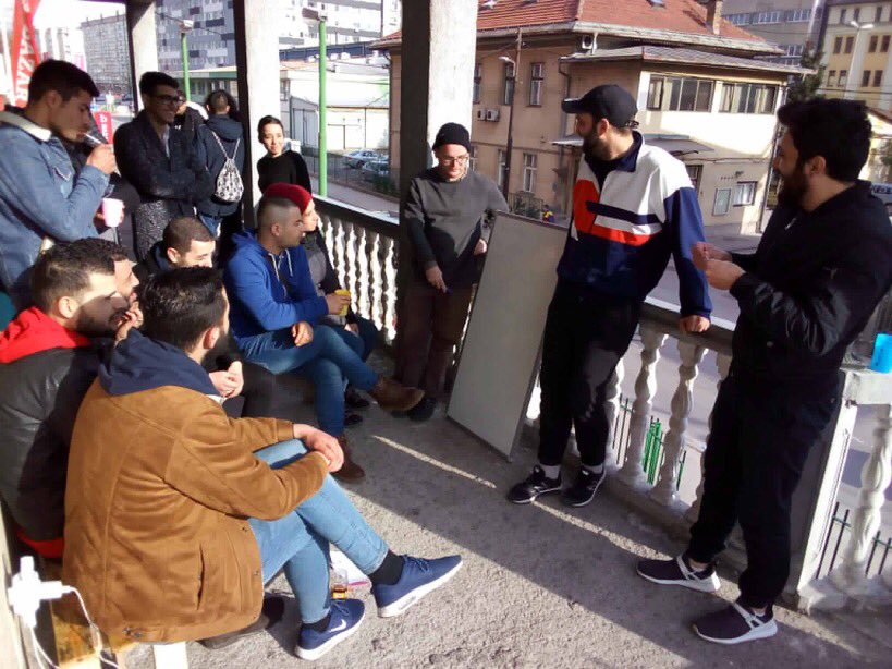 aid_brigade's tweet photo. It’s getting warmer and the refugees risk again the dangers of border crossings. We see hundreds of new people, many with bruised faces and battered feet. They come into our community centre for a plate of hot food, medical help, a friendly word, chai or a course survival English https://t.co/72kQpCOlia