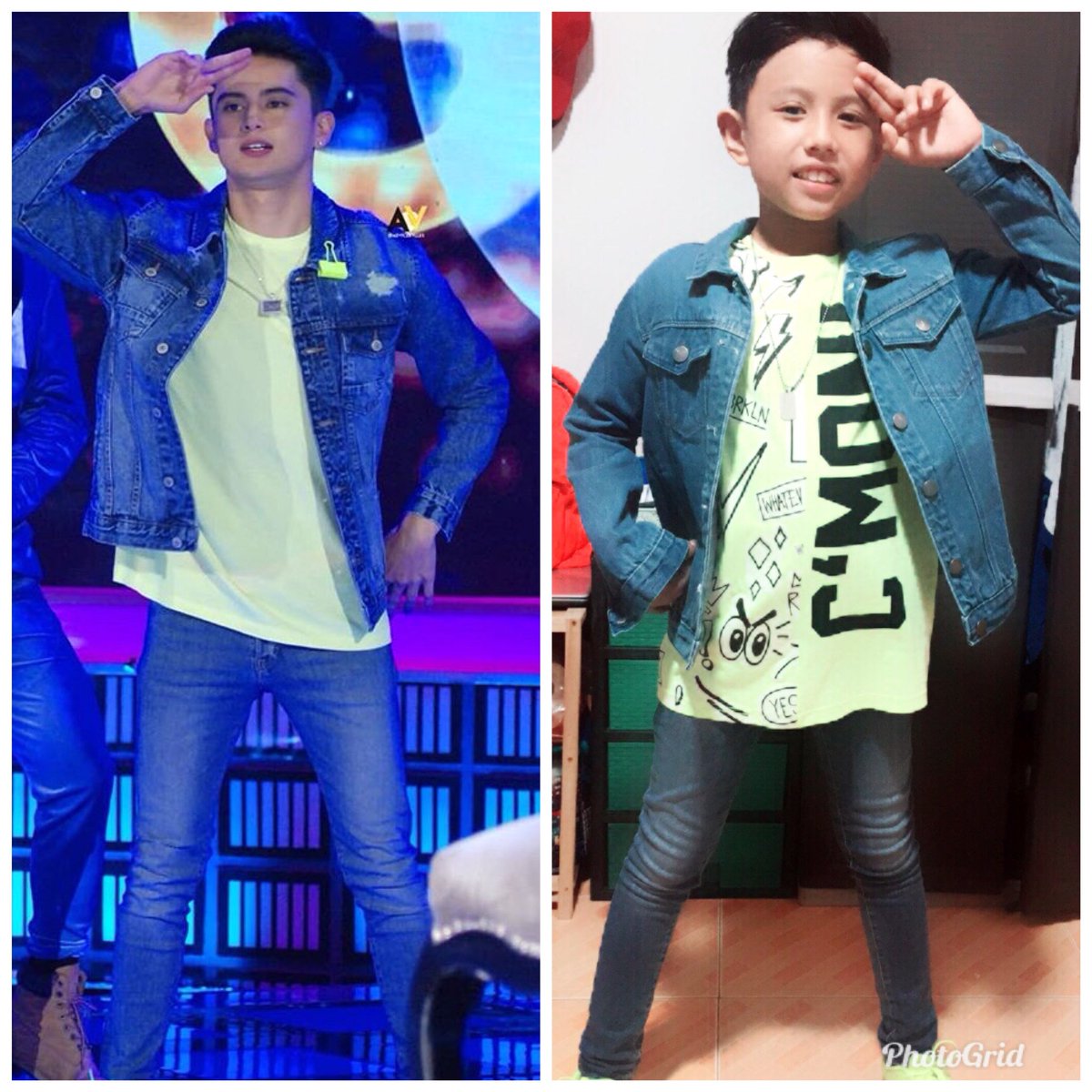 iamdez21_'s tweet photo. My 8 y/o son dressin’ like his idol @tellemjaye... except we dont have the binder clip and plain shirt😉 #DewDay https://t.co/deB9i6CPDE