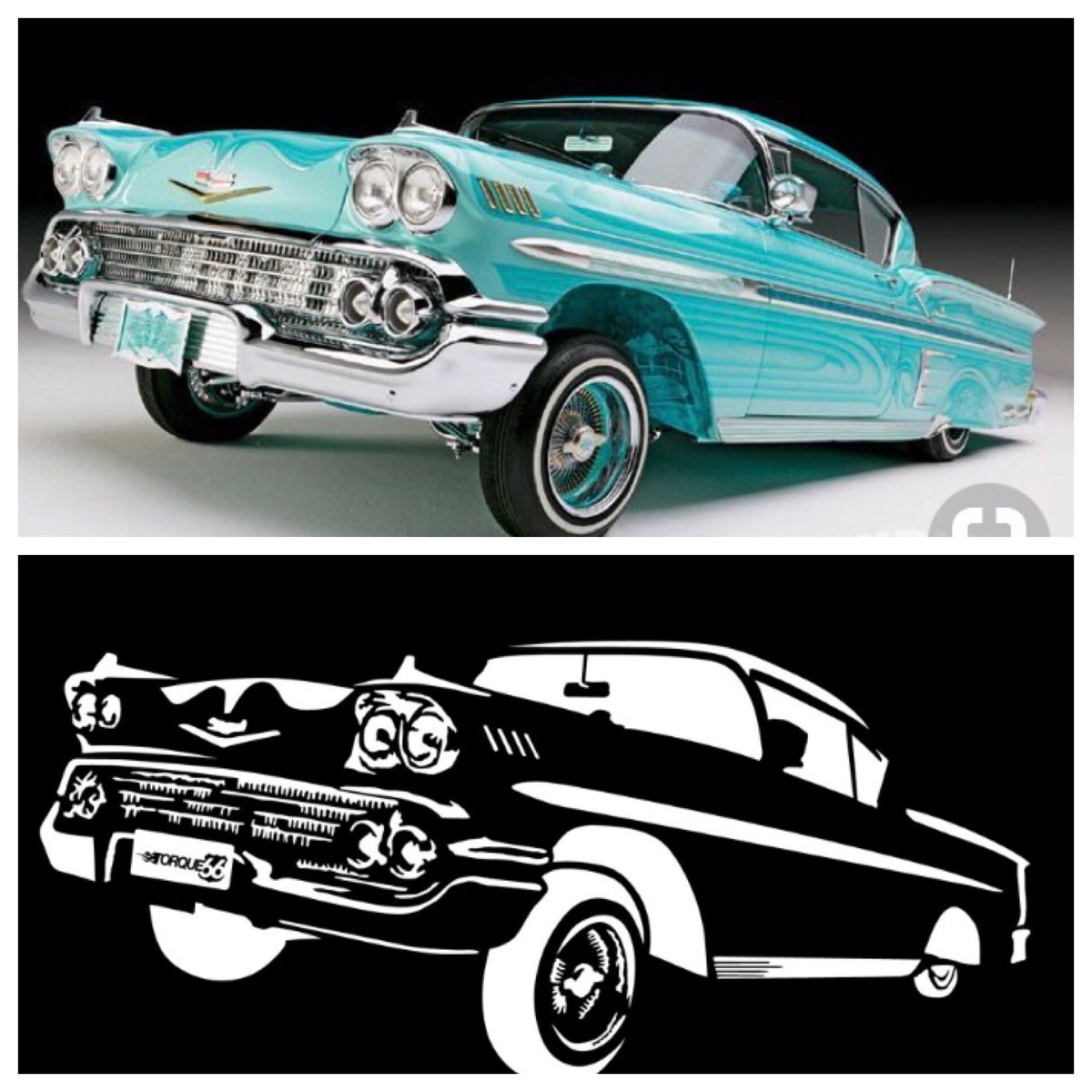 66torque's tweet photo. Where #car meets #art check out https://t.co/8nabdPgioU for more #torque66 #lowrider #chevy #instafashion #ootd #classiccar #mensfashion #pinup #vintagecar #carshirt #carapparel https://t.co/abAEKUR8iy
