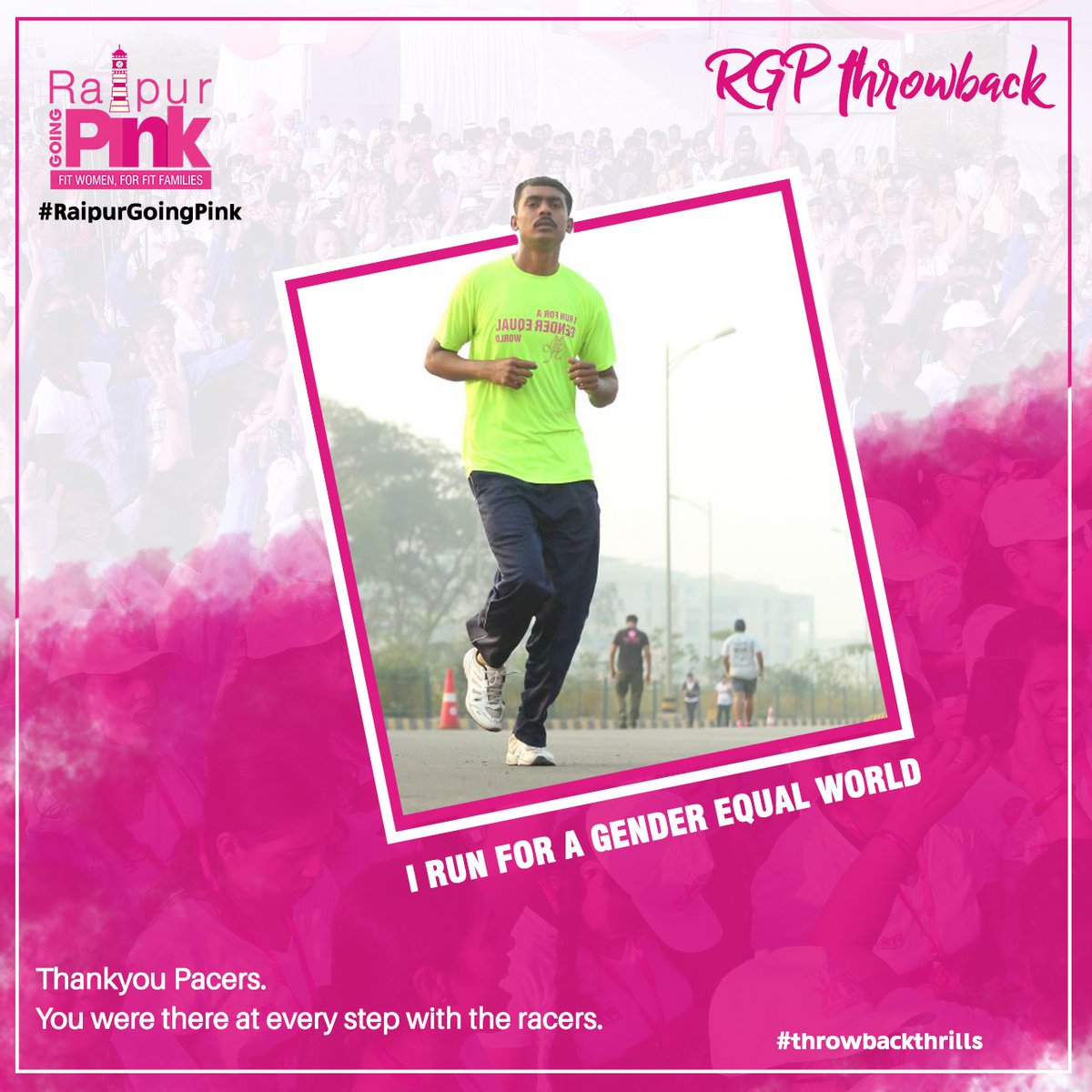 RaipurGoingPink's tweet photo. I run for gender equal world
#RGPThrowback https://t.co/GHai4xkjeC