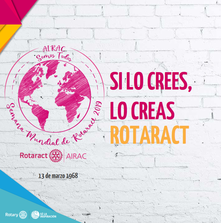 airac_rotaract's tweet photo. Un día como hoy pero de 1968 se creó el primer Club Rotaract en el mundo y para celebrarlo realizamos este mural conmemorativo.
¡JUNTOS VAMOS A SERVIR, CELEBRAR Y COMPARTIR ROTARACT!

#Rotaract #AIRACSomosTodos #SemanaMundialRotaract #RotaractMeInspira
#RotaractWorldWeek https://t.co/jbwVo8Mzvd