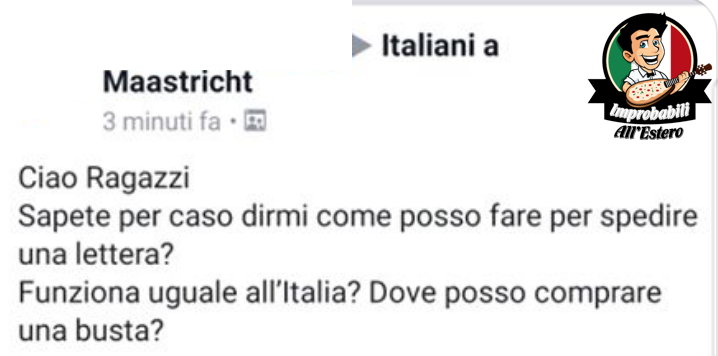 I dubbi seri degli Italiani all'estero! 

#dubbi #comefare #improbabiliallestero #italianiallestero #italians #lettere #dubbiallestero #funzionacomeinitalia