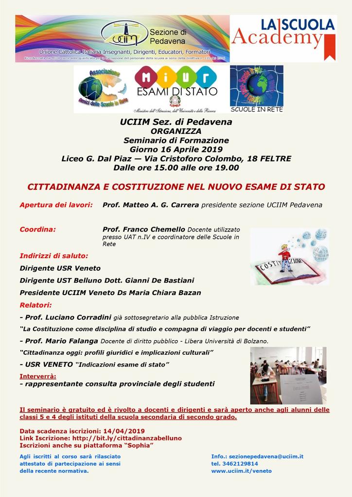 Matteo230175's tweet photo. Seminario di formazione su CITTADINANZA E COSTITUZIONE NEL NUOVO ESAME DI STATO https://t.co/wqQIJpi0hc