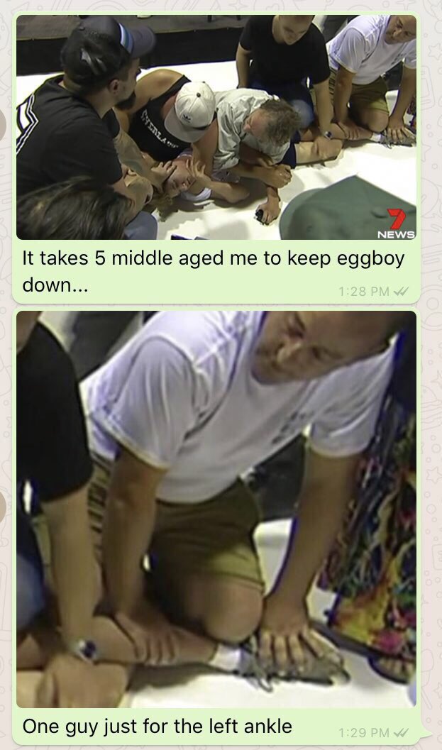 basil76's tweet image. Today’s hero of the day #eggboy who stood up against a bigoted non-Australian in politics( who has been condemned worldwide) #FraserAnning . He hit an egg in the senator’s (19 votes in last election ) head . The aftermath: