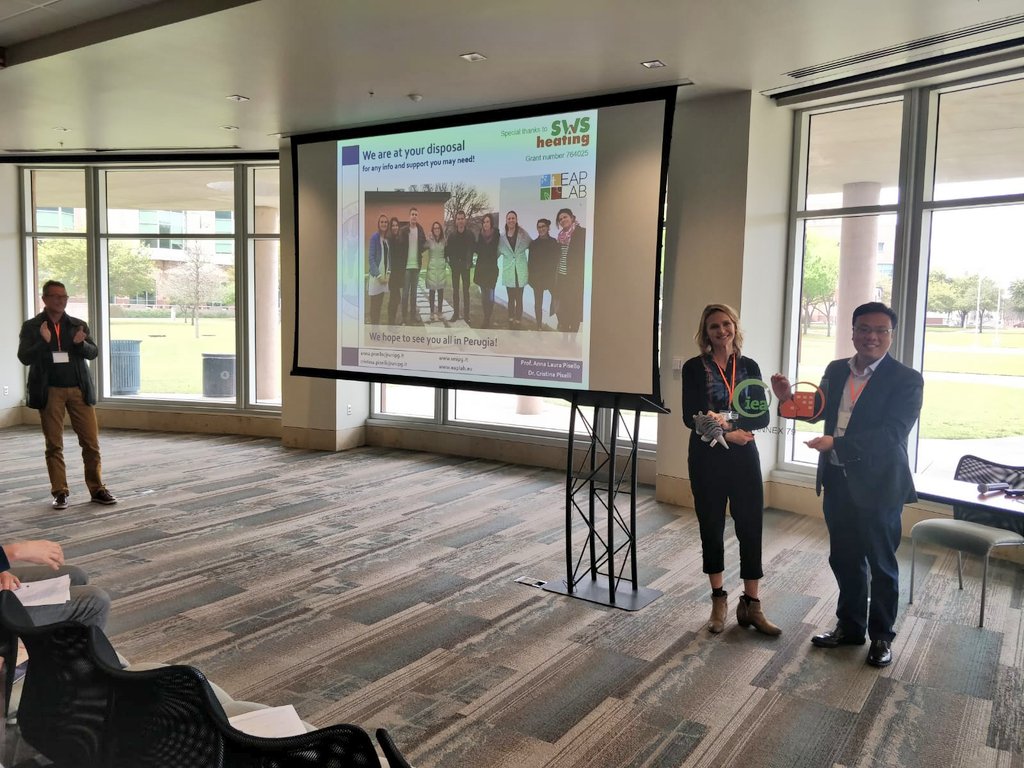 AnnaLauraPisell's tweet photo. #Occupantbehavior as key driver for #GreenbuildEurope #energyefficiency and #energystorage @UTSA with @CristinaPiselli @FCotana. Thanks @SWSheating @EU_H2020 @EU_BUILDUP @EUScienceInnov @UniperugiaNews https://t.co/eErbAmoqha