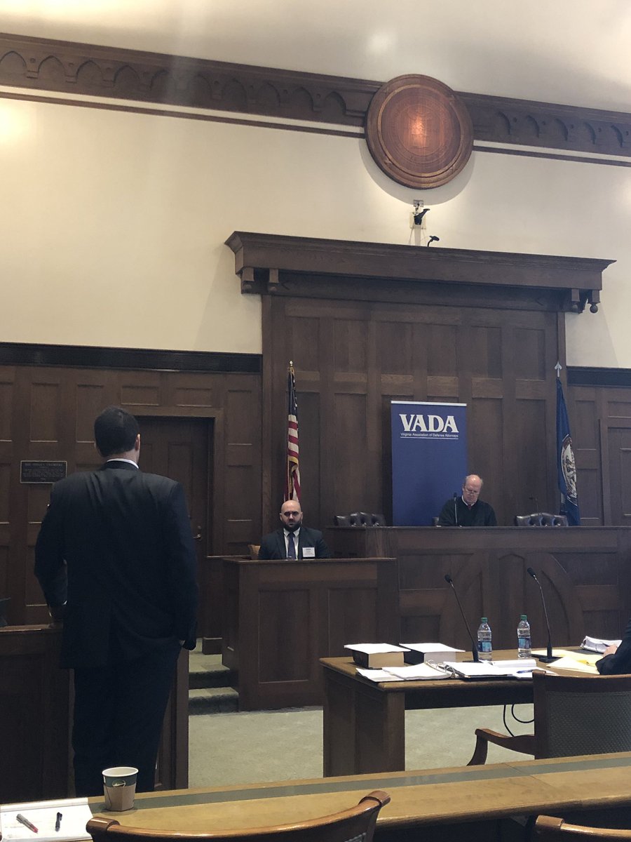 bmhjlaw's tweet photo. Our own Charles Nucciarone testifying as the plaintiff at the Virginia Association of Defense Attorneys Trial Tactics Workshop #trialtactics https://t.co/152hXnpc5x