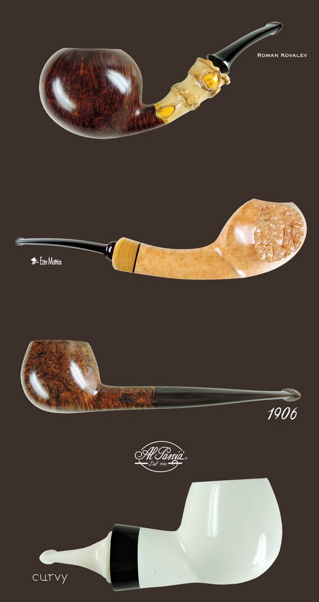 Latest arrivals on Al Pascià: alpascia.com/it/ultimi-arri…

#romankovalev #edermathias #alpasciapipes #alfreddunhill #curvypipes #radicepipes #bigbenpipes