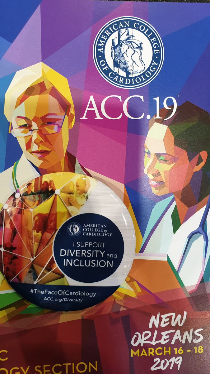 I support Diversity and Inclusion. Gotta love the #ACC19 badge. #TheFaceOfCardiology #ACCFIT #ACC <a href="/ACCinTouch/">American College of Cardiology</a> <a href="/ACCmediacenter/">ACC Media Center</a> @ACCCardioEd