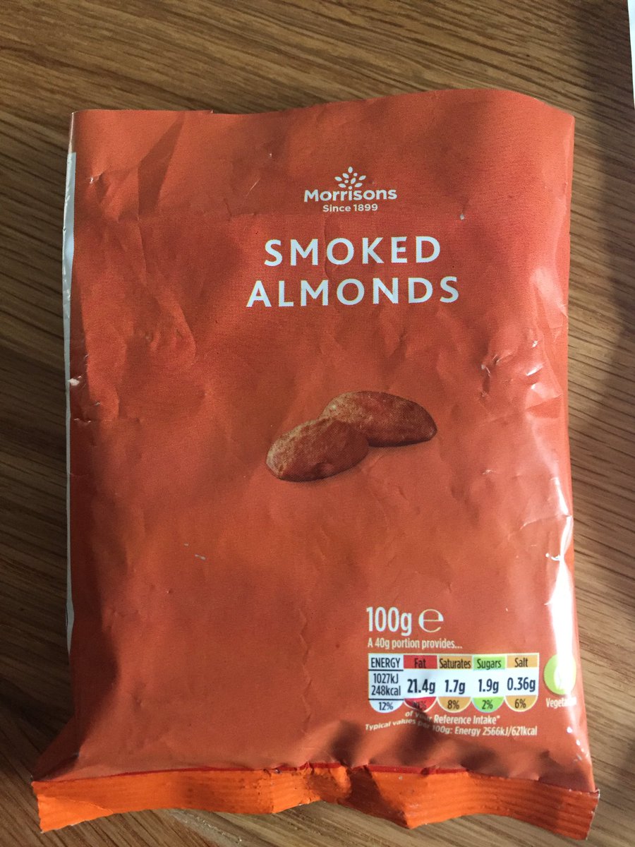 powelldai's tweet photo. Everyone beware when buying almonds from @Morrisons check the date as I opened these and they didn’t taste right ... guess what they are out of date !!!! #nothappy #nevergoingthereagain #outofdate https://t.co/eIRLae7Sfz
