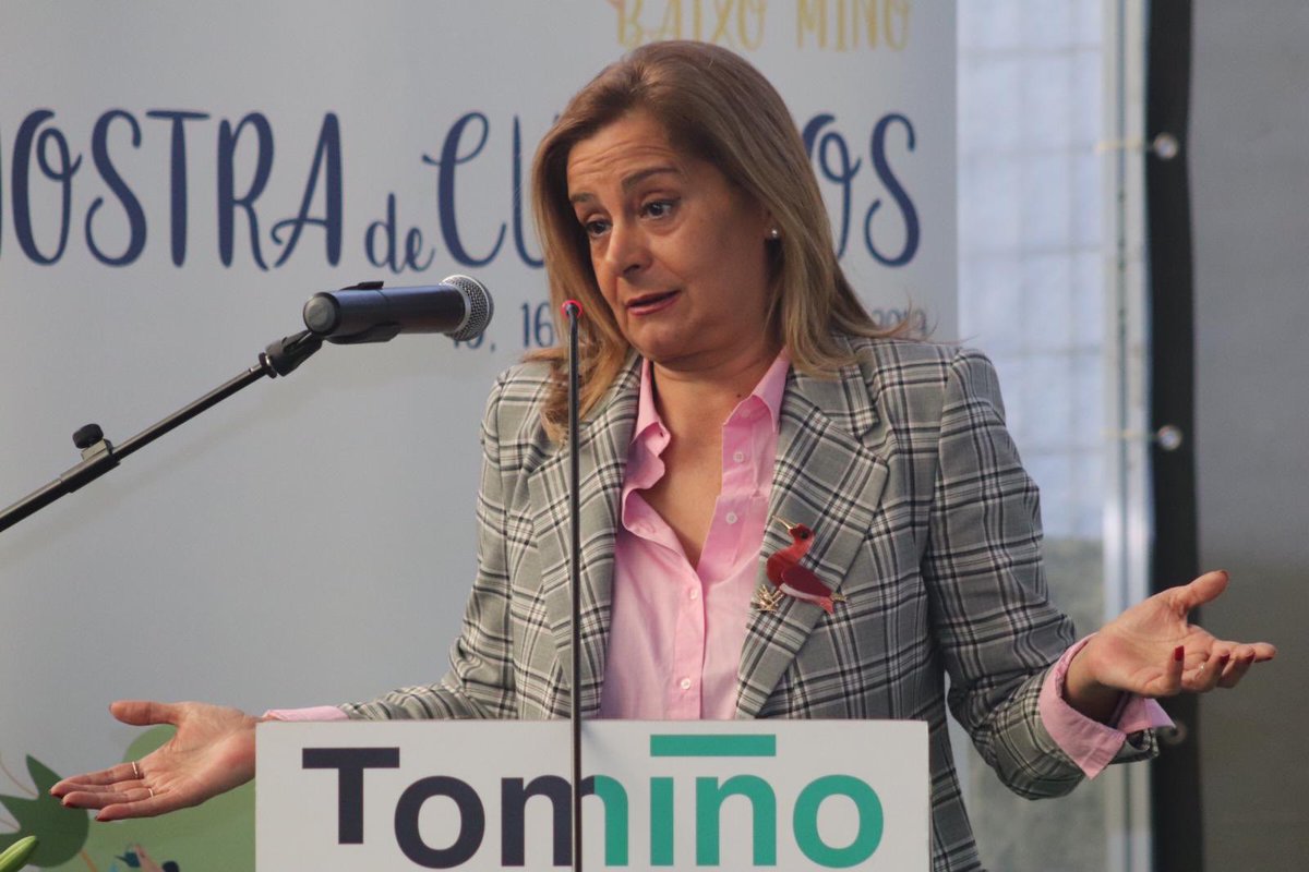depo_es's tweet photo. “O meu recoñecemento ás mulleres poderosas, fortes e comprometidas que como a presidenta de #Acubam son imprescindibles neste sector e na nosa provincia” @carmelasilva #MostraCultivosBaixoMiño #Goián https://t.co/E8RDr9vOak