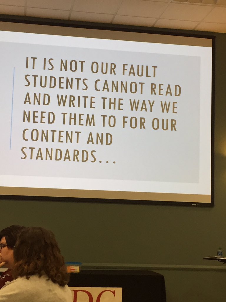 layliteracy1's tweet photo. It doesn’t matter who’s fault it is, it’s my responsibility to help my students succeed! @KyCharge #KDEC Thanks for the challenge Deb Cullen. https://t.co/llBn2uacAd