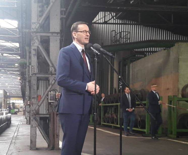 WieczorekRP's tweet photo. Premier Mateusz #Morawiecki podczas wizyty w katowickiej spółce #FerrumSA zapowiedział, że 39 mln zł zostanie przeznaczone na uczczenie 100-lecia Powstań Śląskich.  #KATOWICE #ŚLĄSKIE https://t.co/KNRHsglu6a
