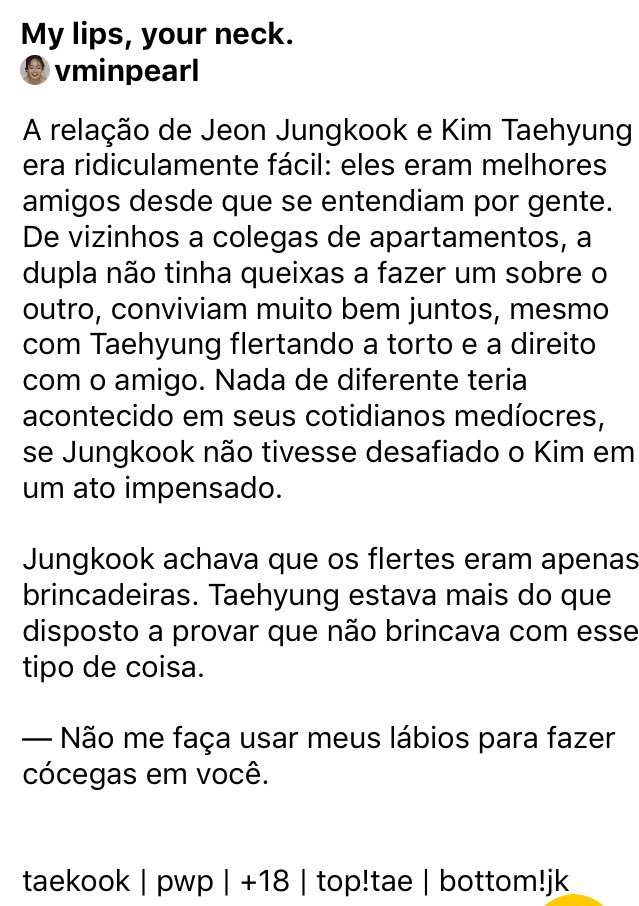 autkym's tweet photo. [#LoveIsMutualChapterOne]

— My lips, your neck.🐯🐰

link abaixo: https://t.co/w2gCLjtKMf