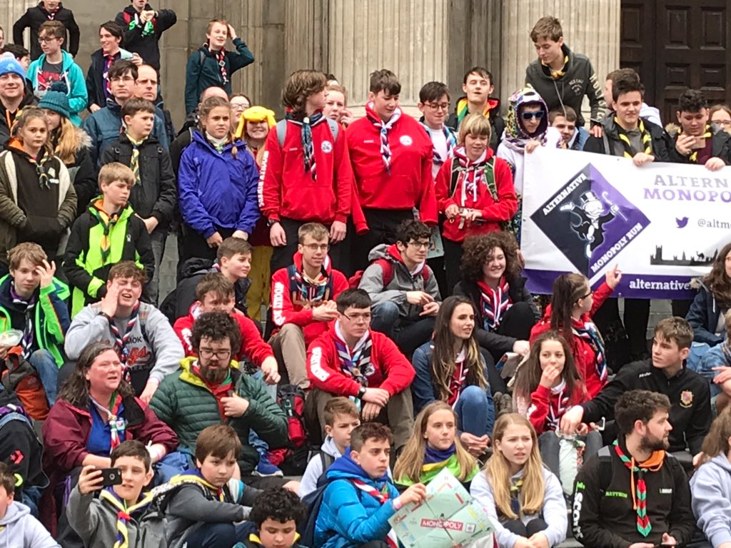 unit48wsj's tweet photo. So the whole of #Unit41 is out enjoying @AltMonopolyRun in London today. So much to see but so little time! #wsj2019 https://t.co/Lr0HEhZQwv