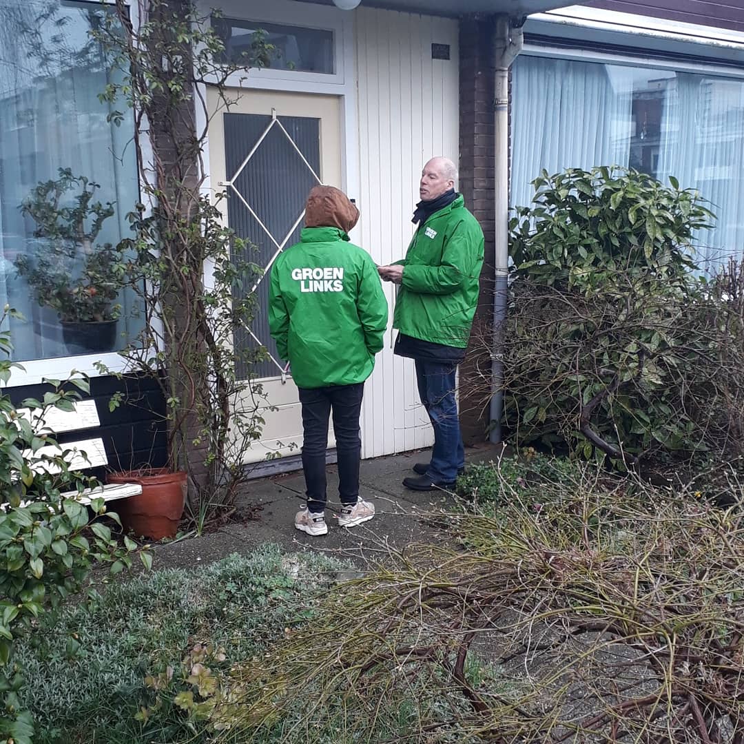 GroenLinksNH's tweet photo. Noord-Holland kleurt groen 💚 Vandaag weer door de hele provincie de deuren langs en de straat op 🏘️
Stem woensdag #voorverandering Stem #GroenLinks🗳️#PS2019 https://t.co/Nkyr4zYvCt