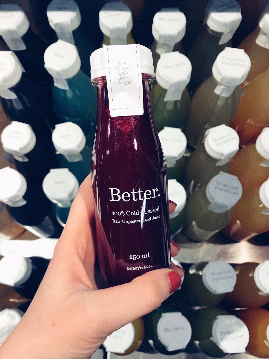 Mini Beet it!
*beet, ginger, carrot, apple &amp; lemon💜

#yyc #coldpressed #juice #betterfresh #drinkbetter