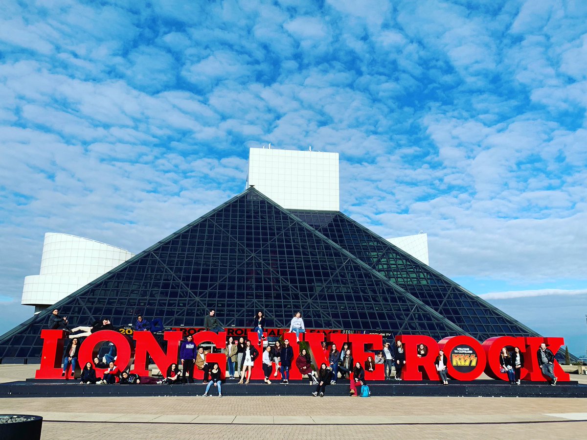 Rock &amp; Roll!! <a href="/rockhall/">Rock & Roll Hall of Fame</a> #creativeminds <a href="/MWFineArts/">Maine West Fine Arts</a>