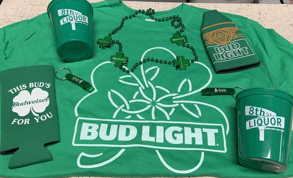 8thStreetLiquor's tweet photo. Happy St Patrick's Day weekend!!! Like, share, follow us to enter to win some free Irish themed swag we'll be giving away to a couple lucky winners! 🍀 🍺 https://t.co/N9gZ6LBTjm