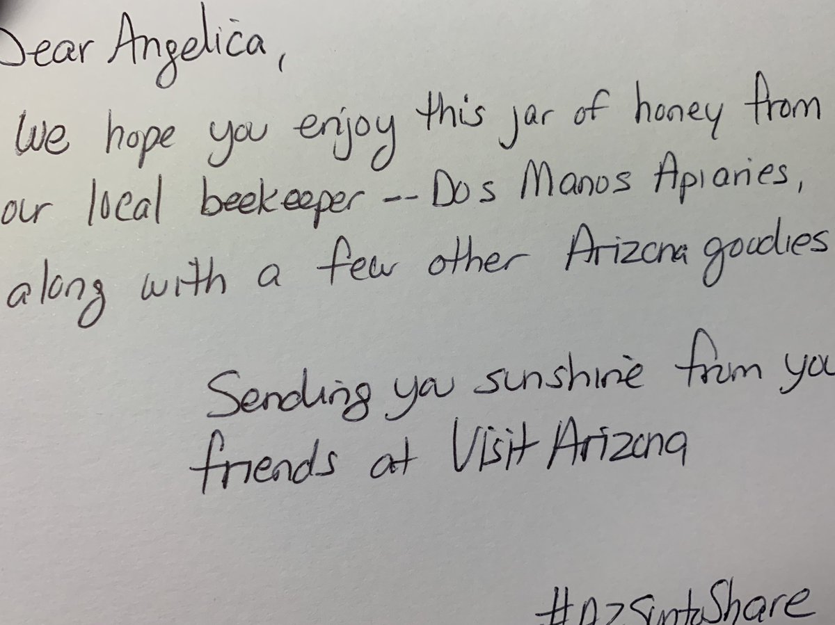 AngeliqueMGR's tweet photo. They really sent me some sunshine, the weather is awesome today βοΈ
#Thankyou for all the goodies @ArizonaTourism π
#AZSuntoShare #DosManosApiaries #CactusCandy @CactusCandy1 #JUSTADDSPIRIT #ICONICCOCKTAIL https://t.co/WhrgTghyHh