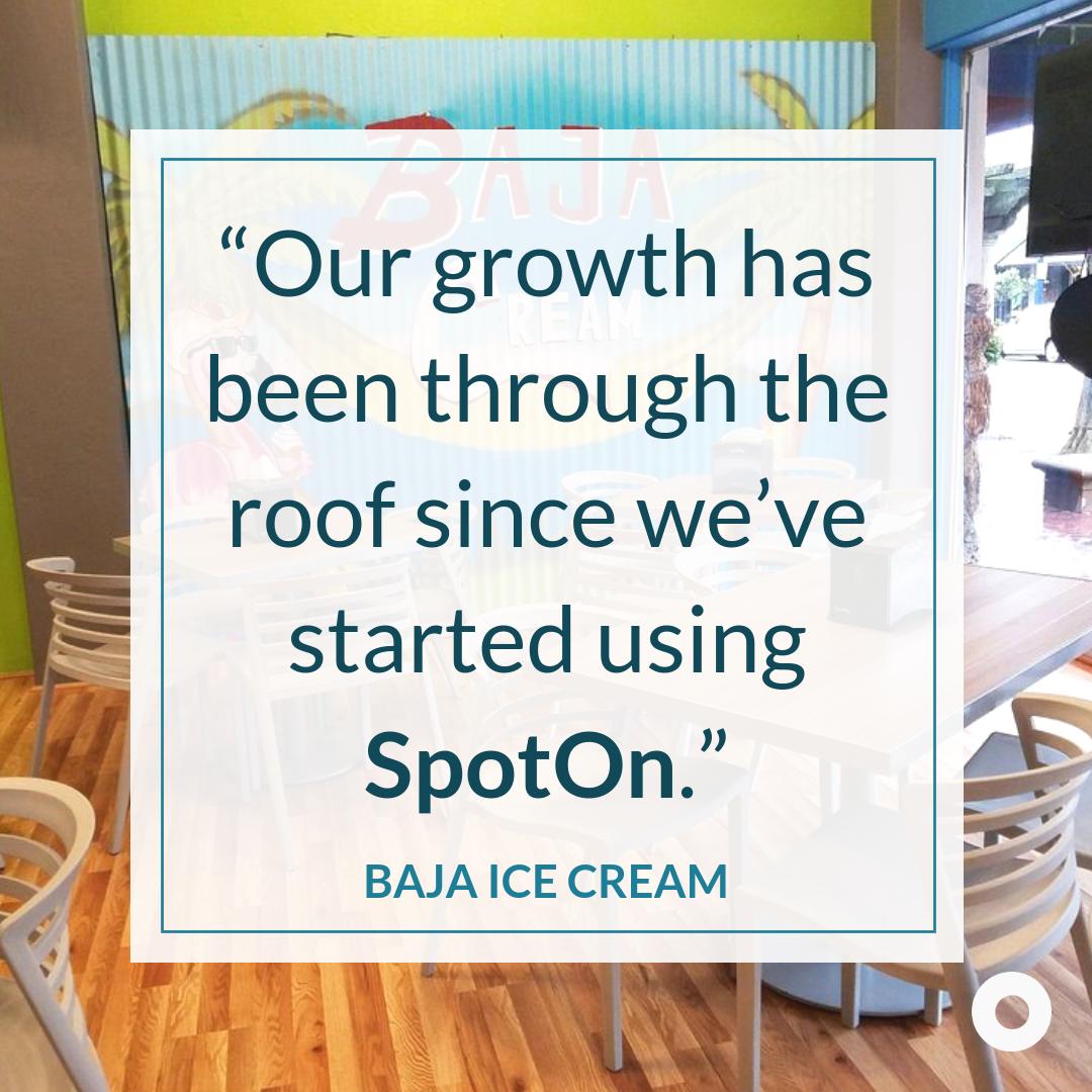 SpotOnColorado's tweet photo. Learn how Baja Ice Cream boosted revenue by 300% with SpotOn ➔ https://t.co/fVi44pYsT7 

#SMB #CaseStudy #SmallBusiness #Entrepreneur https://t.co/LBNq2Ywja2