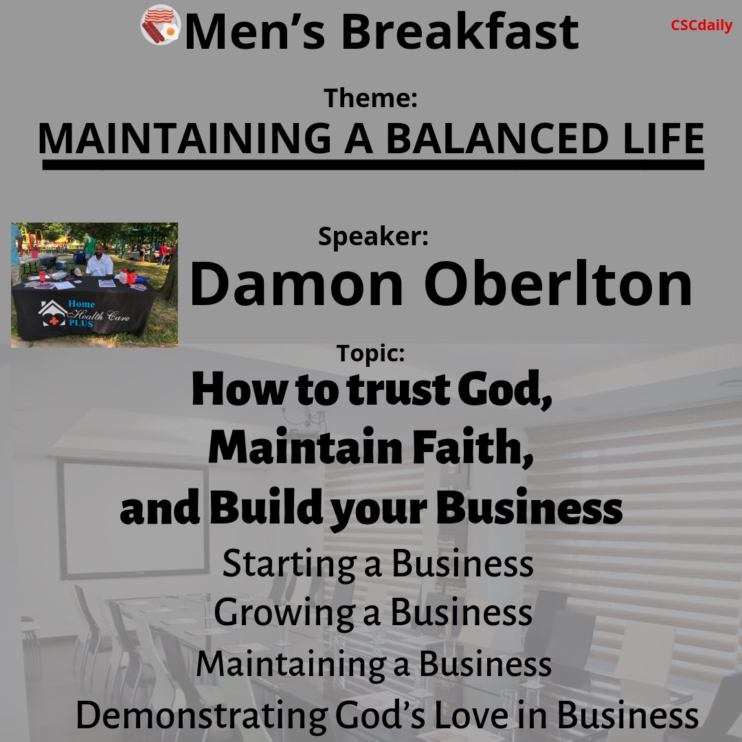cscdaily's tweet photo. #Brother #DamonOberlton #MAINTAININGABALANCEDLIFE #MensBreakfast #BringAnotherBrother #FREEBreakfast 🍳🥓🍞🥤☕️🍽🌇⛪️🚶🏿‍♂️🚶🏾‍♂️🚶🏻‍♂️🚶🏽‍♂️🚶🏼‍♂️🚗🚕🚙🚌🚎🏎🚓🚑🚒🚐🛵🚛🚜🛴🚲🛵🏍🚘🚖🚝🚞👦🏾👨🏽👨🏾‍🦱👱🏼‍♂️👨🏾‍🦳👨🏾‍🦲🧔🏾👴🏾👮🏽‍♂️👷🏾‍♂️👨🏻‍🍳👨🏼‍🍳👨🏽‍🍳👨🏾‍🍳👨🏿‍🍳 https://t.co/dyI7ozS70h