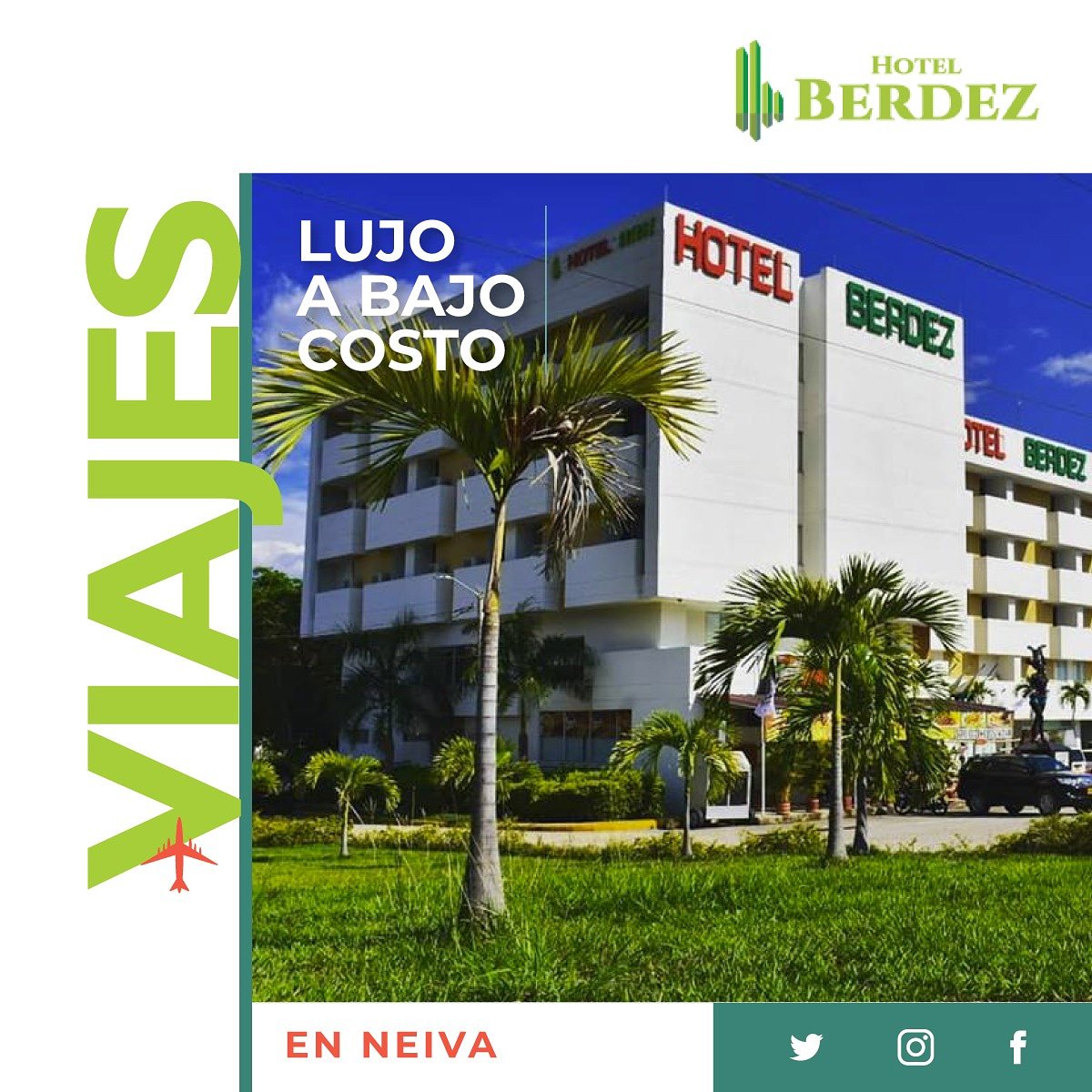 HBerdez's tweet photo. Tu hospedaje debe ser de LUJO A BAJO COSTO. Hotel Berdez, disfruta tu viaje a Neiva. ➡️ Comunícate directamente al 322 8177335 o a un clic aquí 👉https://t.co/zCDLA4w1SS
#Sabado #HacerLasCosasBien https://t.co/sNmAkcMyTu
