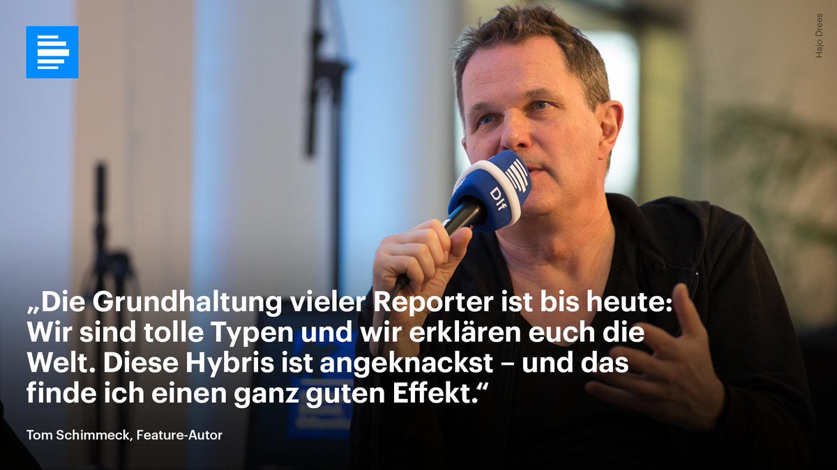 Der Fall #Relotius hat eine ganze Branche in eine Sinnkrise gestürzt. Journalist und Feature-Autor <a href="/schimmtom/">Tom Schimmeck</a> sagte beim #kkongress19: Durch den Fall sei eine bestimmte Art, an ein Thema heranzugehen, kollabiert - zu Recht.