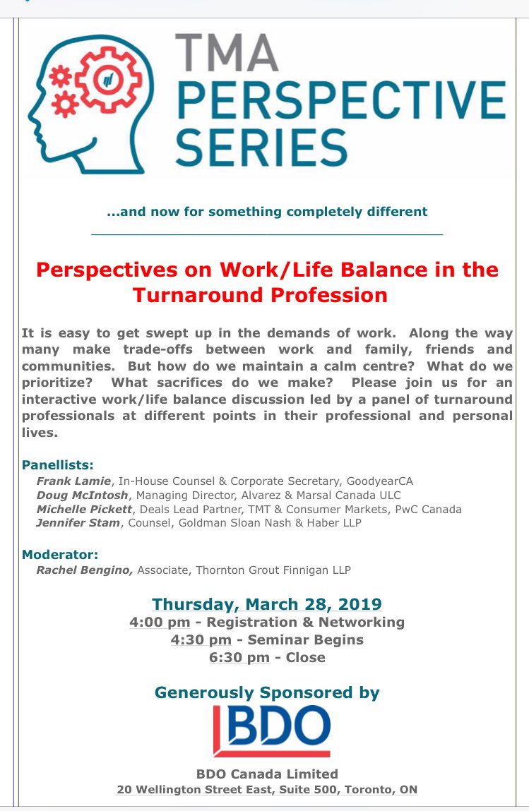 Rachel Bengino, Michelle Pickett and Jennifer Stam will be speaking on a TMA Toronto Panel on March 28, 2019 <a href="/TmaToronto/">TMA Toronto</a>