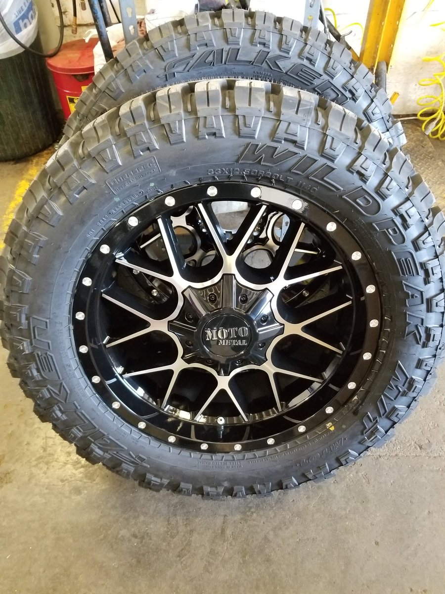 canagatire's tweet photo. Nissan Titan lifted with ReadyLIFT rolling 20" Moto Metal Siege wheels wrapped with 33" Falken MTs!
#motometal #968 #siege #falken #mt #readylift #titan #nissan
#liftedtrucks #lifted #lftdxlvld
#nostresswithpoints #getothepoint #gttp19 https://t.co/S0khOEFnfu