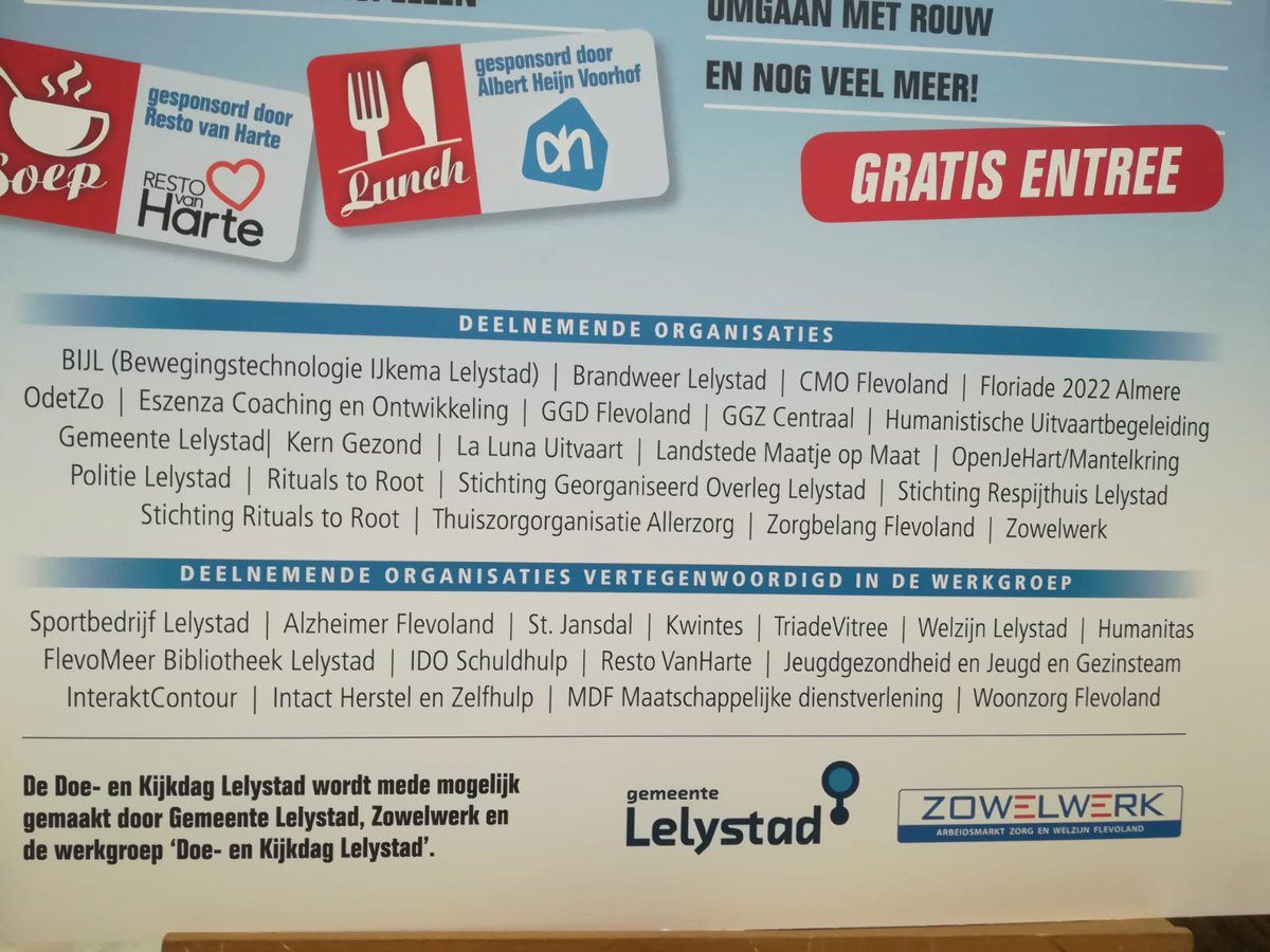 Weer een geslaagde markt over #gezondheid, #plezier &amp; #welzijn in <a href="/lelystad/">Lelystad</a> #WZW19 @WeekZorgWelzijn. Meer dan 500 bezoekers! Dank alle samenwerkingspartners voor jullie inzet @gemeentelelystad
