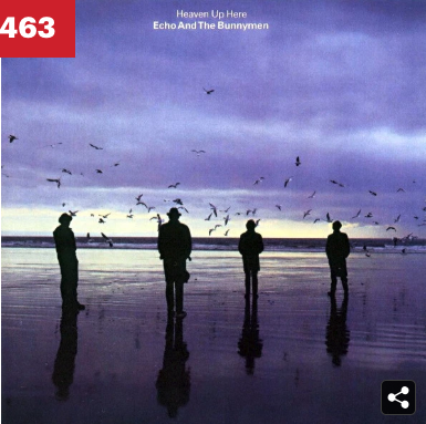 ByJimNoles's tweet photo. #NewYearResolution2019: listen my way up through @RollingStone's list of 500 Greatest Albums of All Time. No. 463: Echo and the Bunnymen's "Heaven Up Here." Not a big fan of the music (sorry!), but "Echo and the Bunnymen" is easily in my Top 10 band names. https://t.co/r7NebJfpYH