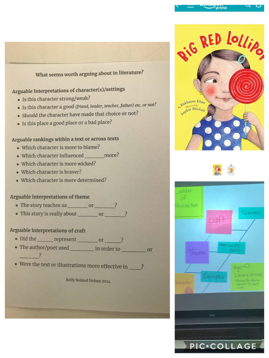 Awesome session with <a href="/kjw_lavery/">Kelley Wynne Lavery</a> #tcrwp Argument and Read Aloud!  Answering question: why does this work matter?