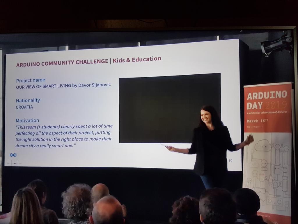 sanja_ps's tweet image. #ArduinoDay2019
Our Project Our view of smart living has been selected as the winner of the EDUCATION category!