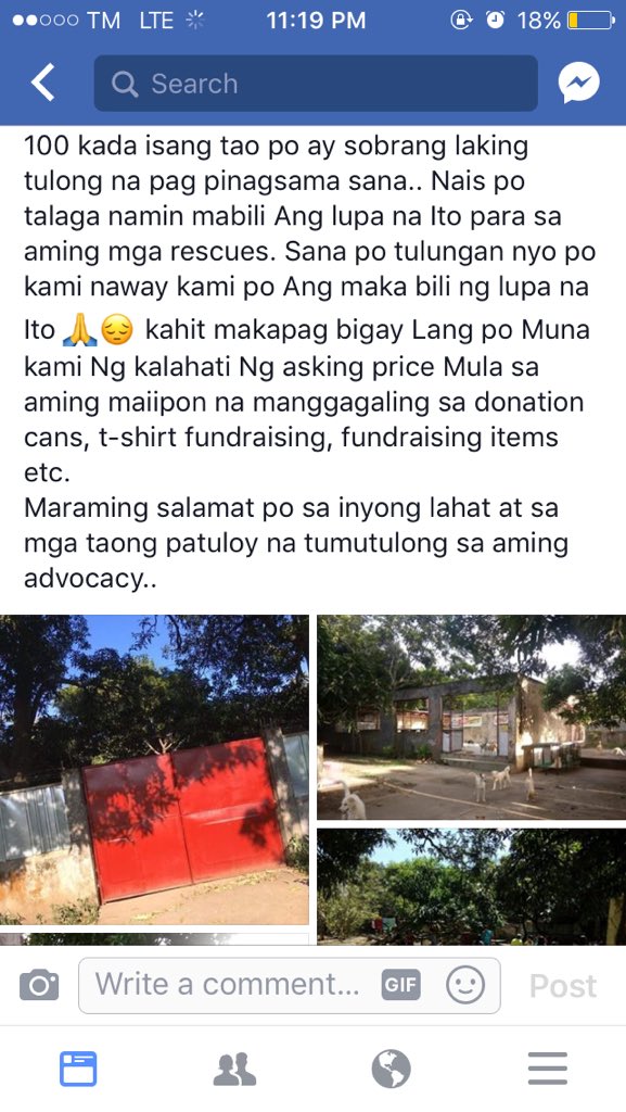 taal_animals's tweet photo. Another sanctuary in Calamba Laguna that needs 3MILLION PESOS FOR THEIR PERMANENT HOME. It would be help a lot if you could please RETWEET this post.‼️‼️‼️

3,000,000/ 100php each= 30,000 people.  PLEASE HELP‼️‼️🐶 https://t.co/1R4p2z0rOb