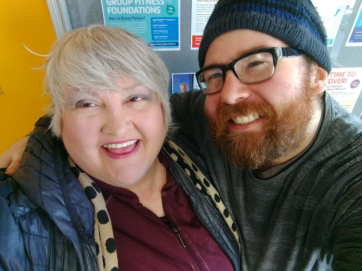 Hanging w/ The Queen Bee of Water Areobics @ymcacassclay love the members here. Hit up Y for a membership if u haven't already #ymcacassclay #health #fitness