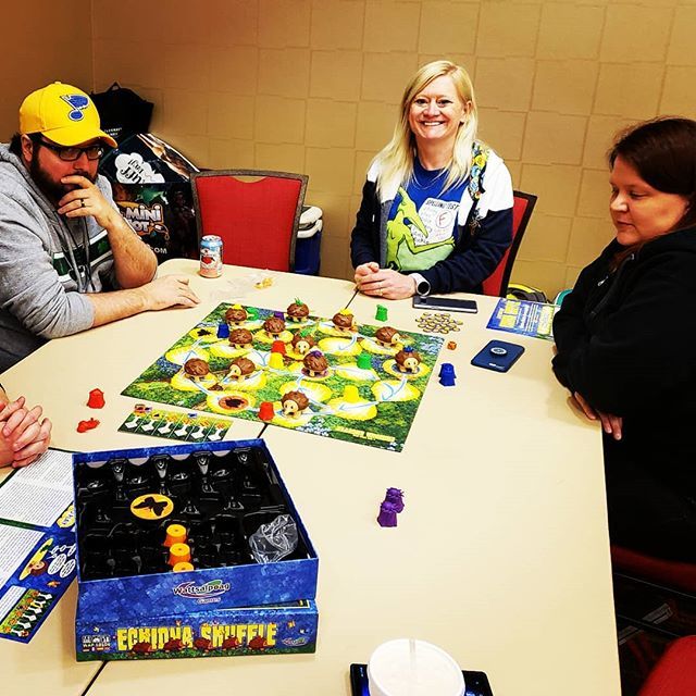 The number 1 echidna game in the world is played at #indycon #echidnashuffle @Wattsalpoag #indycon2019 #boardgames ift.tt/2FbtRQR