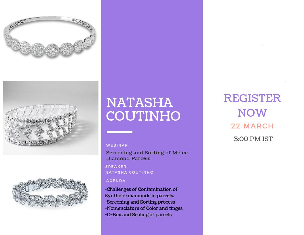 GemAtlas's tweet image. Gematlas presents a webinar on ‘Screening and Sorting of Melee Diamond Parcels’
Speaker: Natasha Coutinho
Date of Webinar: 22nd March 2019, 3:00 pm (IST)
Register for free now: bit.ly/mar-sm

#diamondsorting #diamondparcels #meleediamonds #webinar #freeknowledge