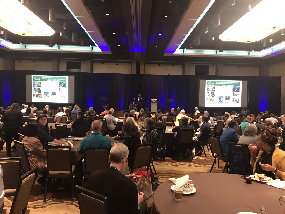 julie_conover's tweet photo. Packed #ICTCM house with Dr. Padhu Seshaiyer @GeorgeMasonU "Tell stories" "Math is enjoyable" @PearsonNorthAm  @PearsonNAevents https://t.co/tFW1rJtmde