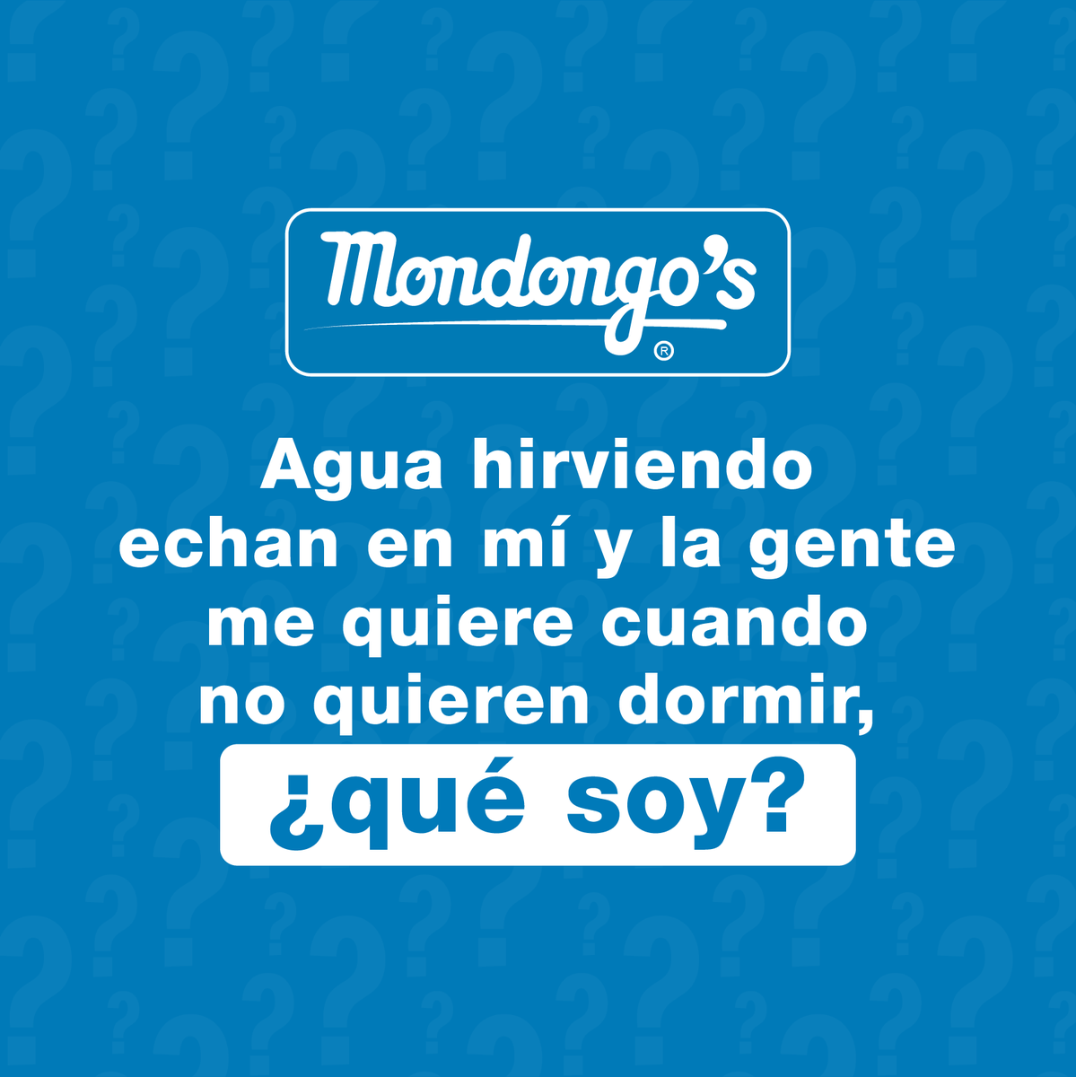 ¡Acertijo! ¿Qué será?
La respuesta es:
... El café, ¿acertaste?