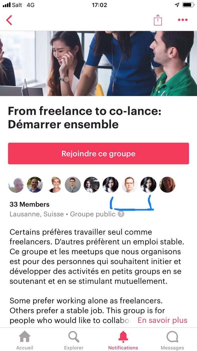 otzcar's tweet image. @Meetup #appbug? Is it on purpose that a participant appears twice ?
