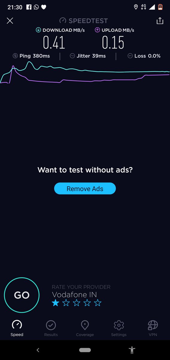iYashgokani's tweet photo. #HappytoHelp
Today 9:30 pm
Very Very Bad working internet #SuperNet4g
Please give SuperNet4g internet
#Vodafone Do any action if you want customer.
@PMOIndia @manojsinhabjp
@PiyushGoyalOffc @DoT_India @VodafoneIN @Speedtest @_DigitalIndia @TRAI @creatverahul
#iybjp #VodafoneFail https://t.co/HBW13tbaYq